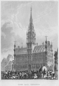 Rathaus, Brüssel, 1850