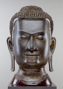 Buddhakopf, Ayutthaya-Kultur, U Thong-Stil (Bronze)