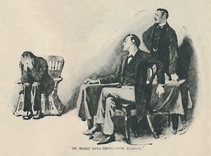 Er brach in krampfhaftes Schluchzen aus, 1892