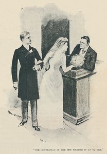 Der Herr reichte es ihr mit wenigen Händen, 1892 von Sidney Paget