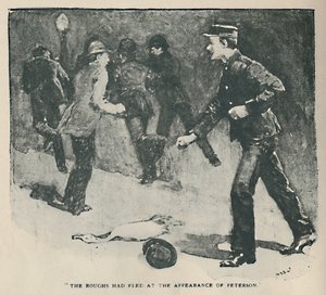 Die Raufbolde flohen bei Erscheinen von Peterson von Sidney Paget