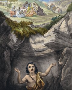 Joseph wird von seinen Brüdern in die Grube geworfen