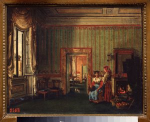 Innenraum des Hauses von Prinz Alexander Galitzine in Rom (Italien)