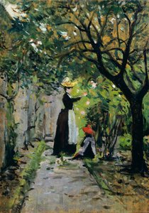 Im Rosengarten von Silvestro Lega