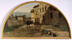 Lunette des Krieges von Silvestro Lega