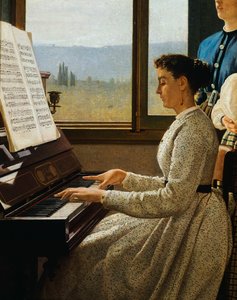 Das Lied des Stars (Detail) von Silvestro Lega