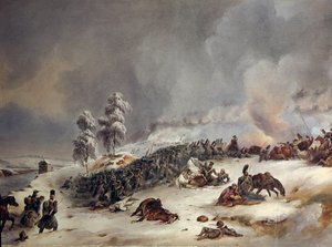 Rückzug aus Russland 1812: Ricard-Division in der Schlacht von Krasnoe am 18.11.1812, 9 Uhr von Simeon Fort