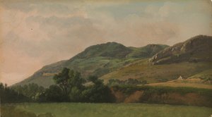 Gebirgige Landschaft bei Tivoli, ca. 1786-97 von Simon Alexandre Clément Denis