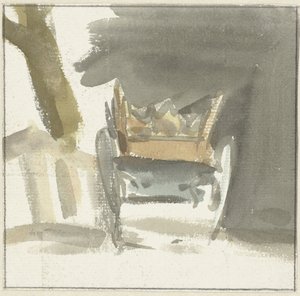 Bauernwagen, von hinten gesehen