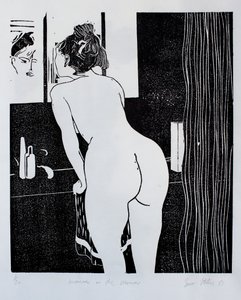 Frau im Spiegel von Simon Fletcher