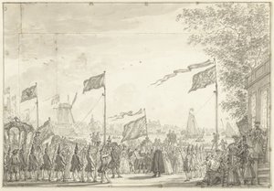Abschied von Wilhelm V. und Gemahlin an der Buitenamstel, 1768