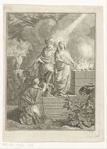 Allegorische Titelseite mit Erzvater Abraham und Wahrheit