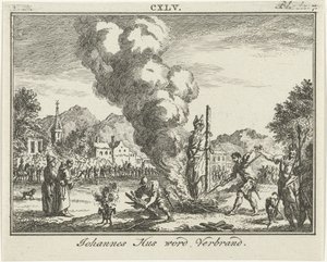 Verbrennung von Jan Hus auf dem Scheiterhaufen