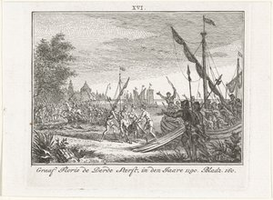 Der Tod von Floris III. von Holland in Antiochia, 1784