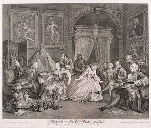 Marriage a la Mode, 1745, Platte IV von Simon Francois Ravenet