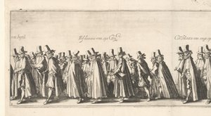 Der Begräbniszug (Platte 3), 1615 von Simon Frisius