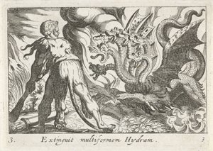 Herkules im Kampf mit der Hydra von Lerna