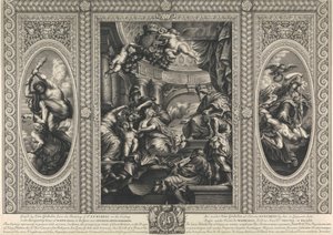 Die Decke des Bankettsaals in Whitehall: Die Vereinigung der Kronen von England und Schottland