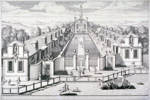 Trinity Almshouses, Mile End Road, Stepney, London, 1696 von Simon Gribelin