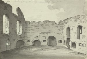 Bamburgh Castle, Küchenruinen, Add. 15542, f.180, ca. 1780