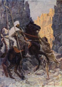Illustration zu Sir Walter Scotts Der Talisman