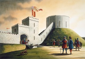Pickering Castle, 14. Jahrhundert, ca. 1990-2010 von Simon Hayfield