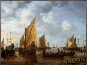 Friedrich Heinrich, Prinz von Oranien, besucht die Flotten in Dordrecht im Jahr 1646
