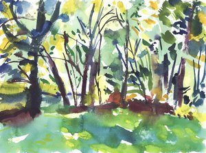 Garten und Feuchtgebiet