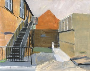 Kleiner Innenhof, Wandsworth, 2025 von Simon Neville