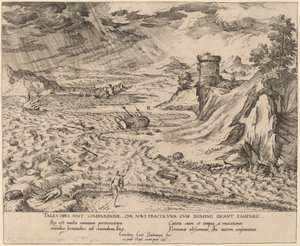 Das Schiffswrack von Simon Novellanus after Cornelis Cort