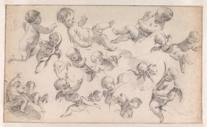 Studie für eine Dekoration mit Putti