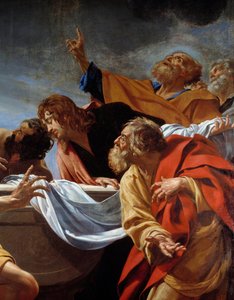 Die Apostel am Grab der Jungfrau (Detail)
