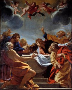 Die Apostel am Grab der Jungfrau von Simon Vouet
