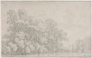 Flusslandschaft von Simon de Vlieger