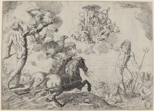 Jupiter, Neptun und Pluto von Simone Cantarini