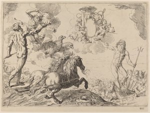 Jupiter, Neptun und Pluto von Simone Cantarini