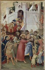 Polyptychon Orsini: Christus trägt das Kreuz von Simone Martini