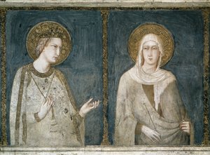 Heilige Elisabeth von Ungarn von Simone Martini