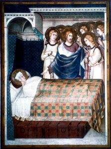 Der Traum des Heiligen Martin, 14. Jahrhundert von Simone Martini