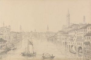 Album mit 30 Ansichten in Tirol und Italien: Stadt Verona von der Brücke, 1. Nov. 1840 von Sir Charles D