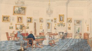 Das Winterzimmer im Haus des Künstlers in Patna von Sir Charles D