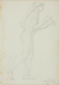 Studie für Pilger in Romaunt of the Rose von Sir Edward Burne Jones