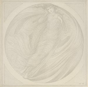 Eurydike schwebt unter Flammen, 1872-1875 von Sir Edward Coley Burne Jones