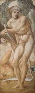 Troy Triptychon - Studie des Vergessens, das den Ruhm besiegt, 1875