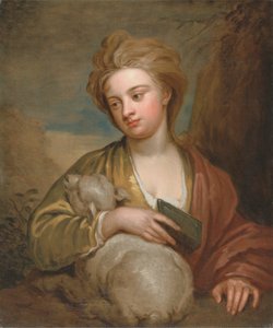 Porträt einer Frau als St. Agnes, traditionell identifiziert als Catherine Voss