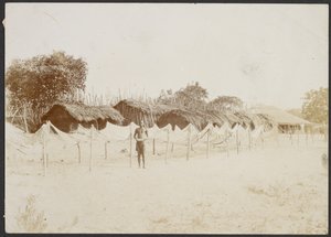 Fischernetze zum Trocknen aufgehängt von Sir Henry Harry Hamilton Johnston