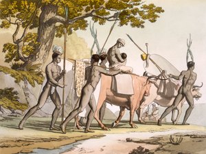 Korah Hottentotten vom Kap auf dem Weg, Vol II, ca. 1820-40 von Sir John Barrow