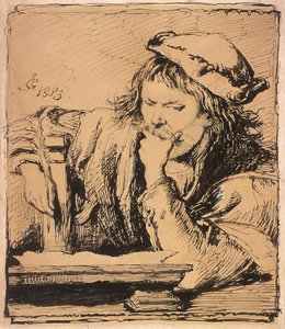 Junger Mann mit einem Buch