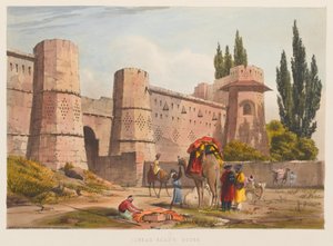 Haus von Jubbar Khan (farbige Lithographie)