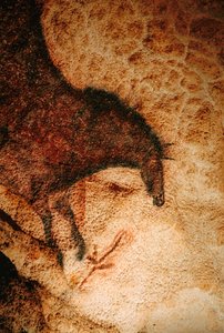 Galoppierendes Pferd in der Höhle von Lascaux, Frankreich